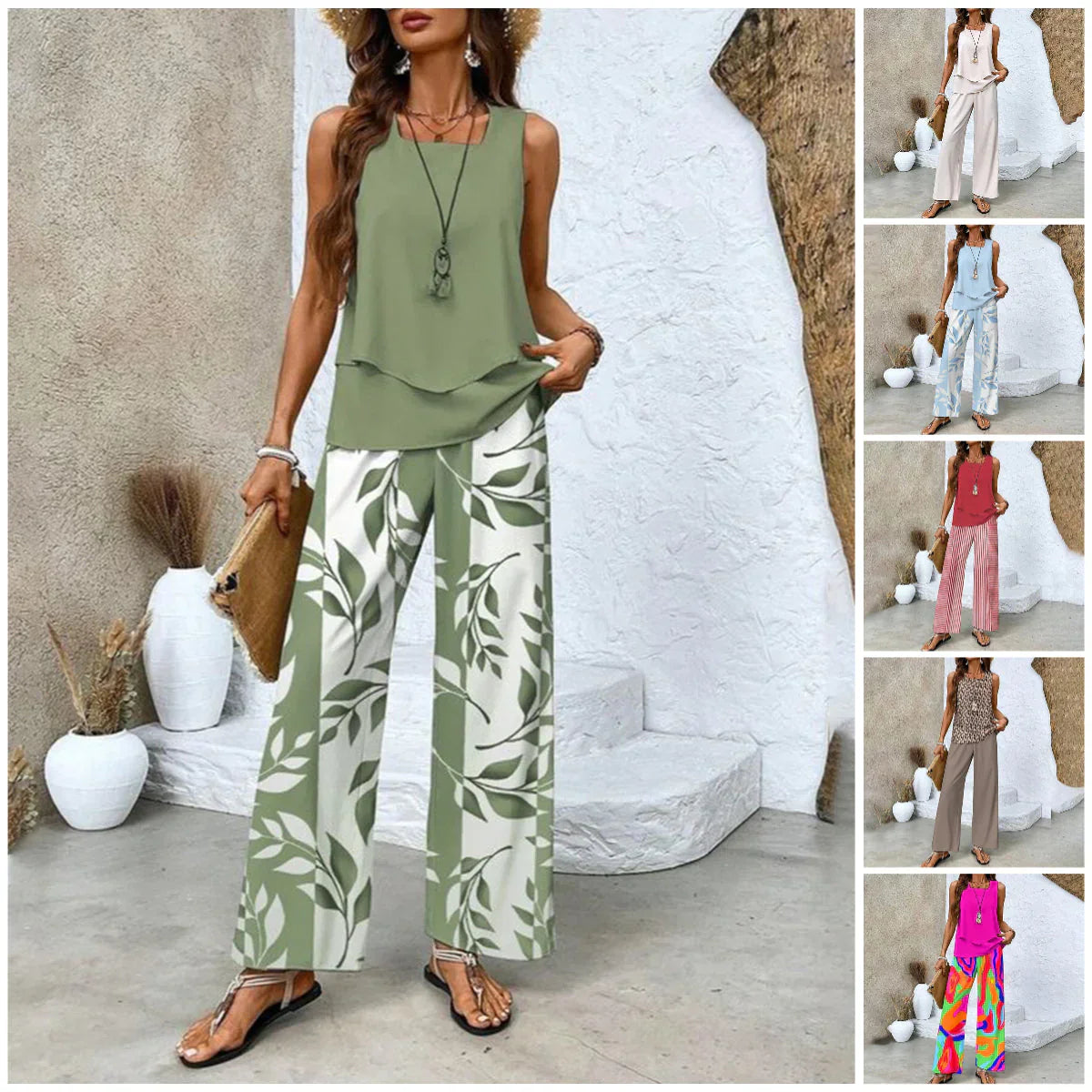 PERLE™ | Ensemble 2 pièces feuilles