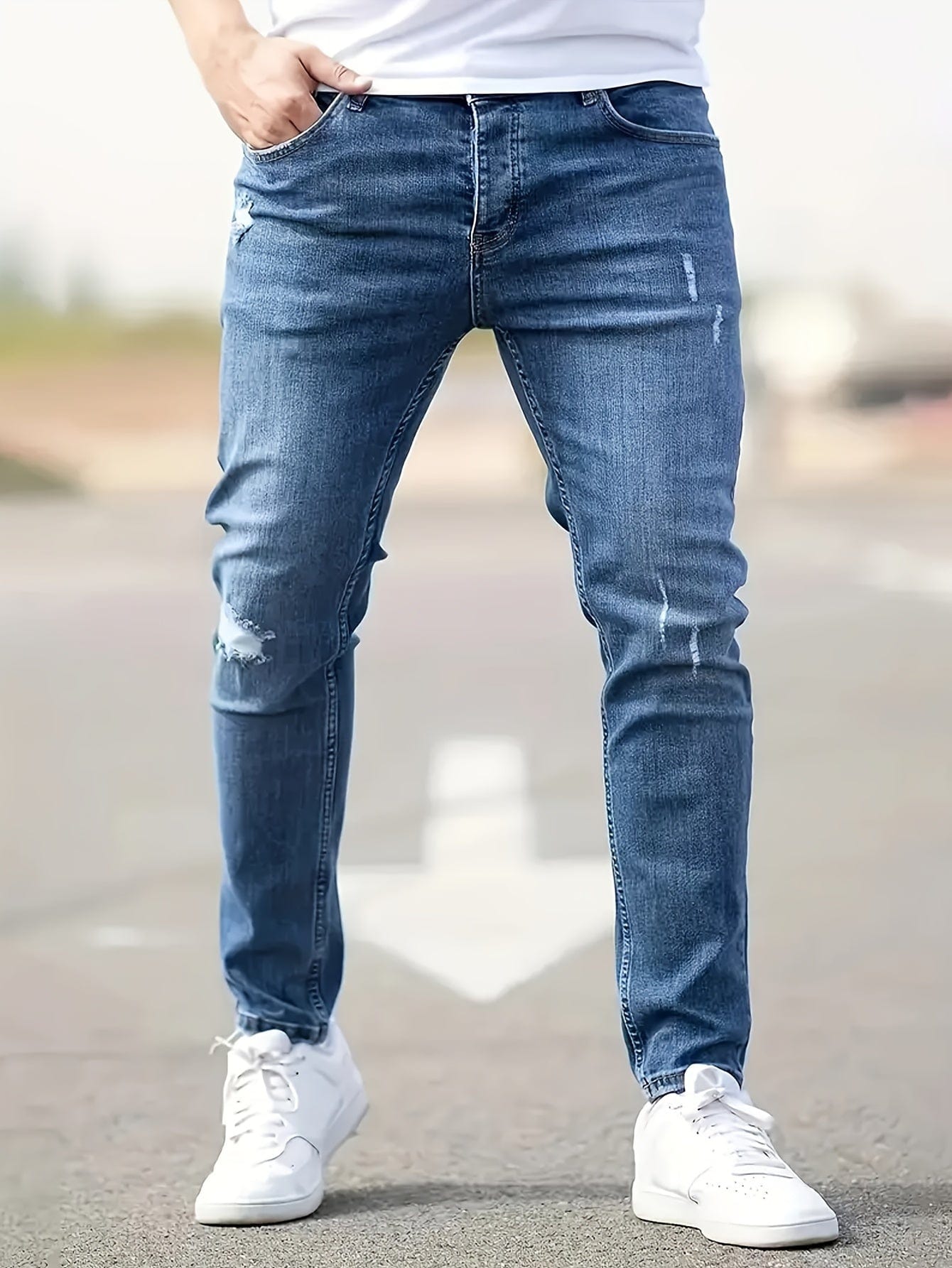 PERLE™ | Jeans Slim Déchirés Tendance