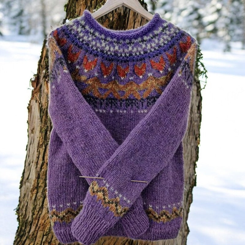 Solva™ | Gilet Vintage Jacquard Élégant