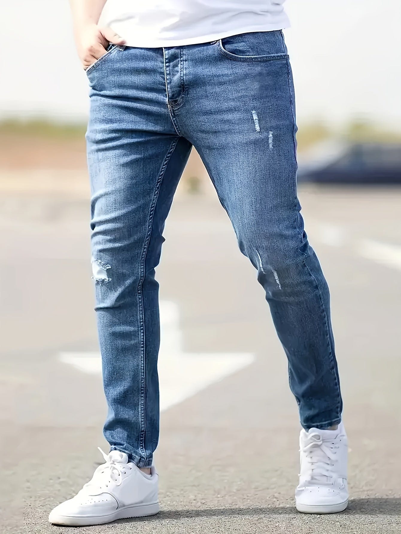 PERLE™ | Jeans Slim Déchirés Tendance