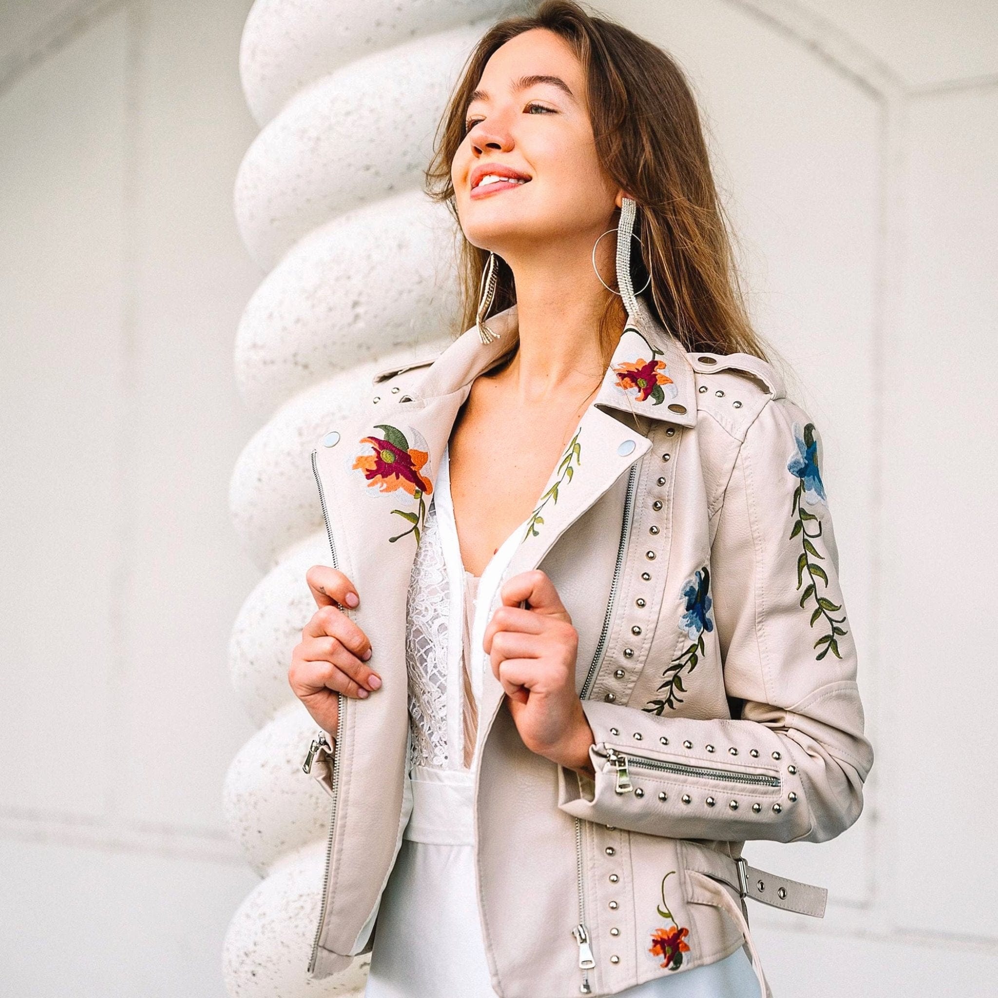 PERLE™ | Veste Fleurie Rétro Chic