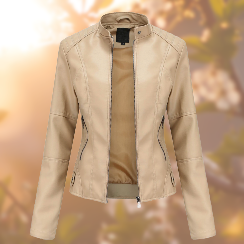 PERLE™ | Veste Cuir Élégante