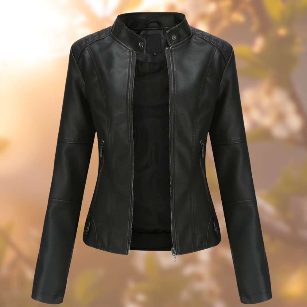 PERLE™ | Veste Cuir Élégante