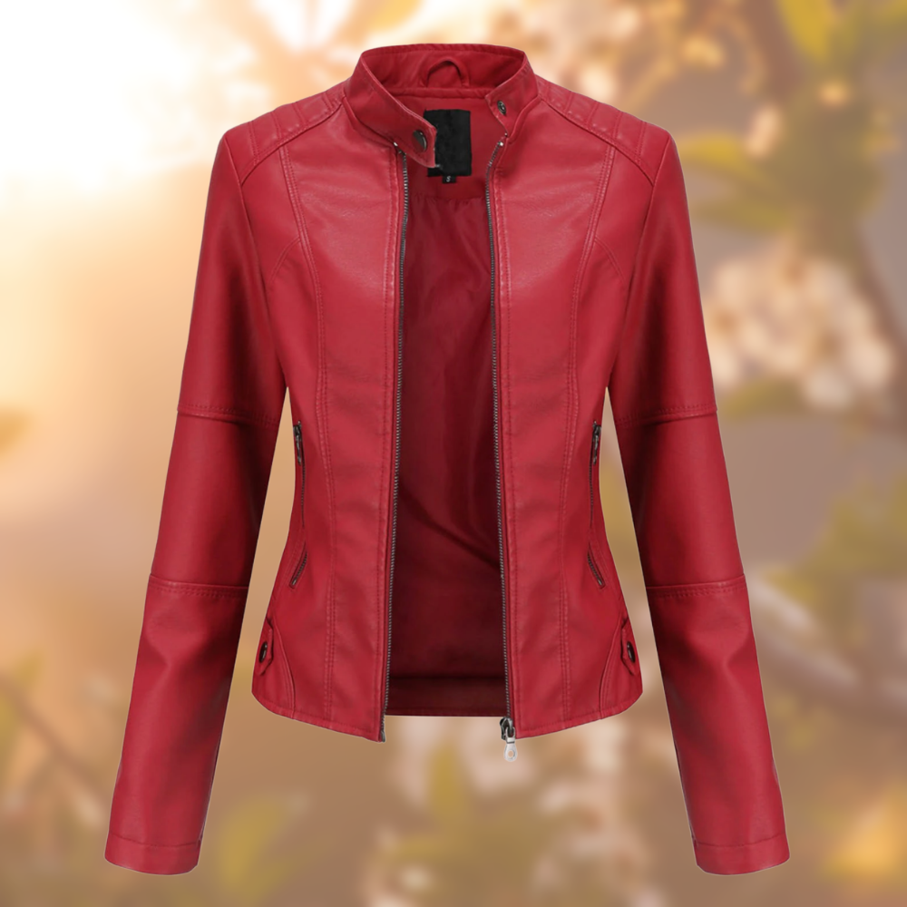 PERLE™ | Veste Cuir Élégante