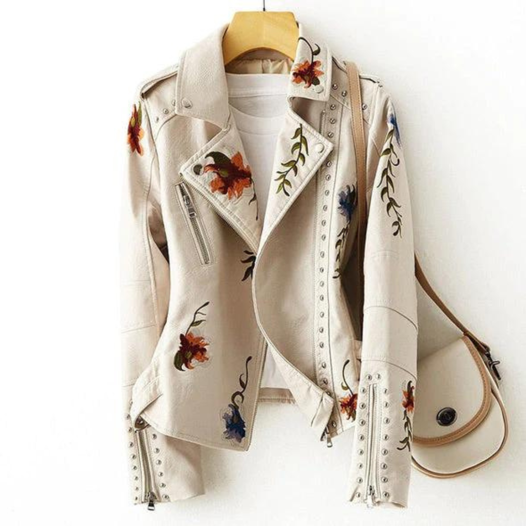 PERLE™ | Veste Fleurie Rétro Chic