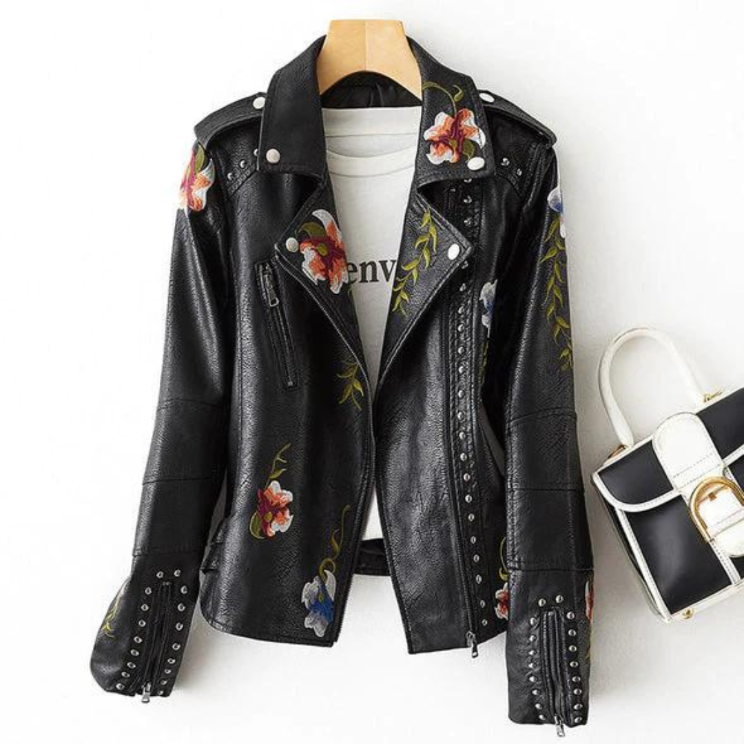 PERLE™ | Veste Fleurie Rétro Chic