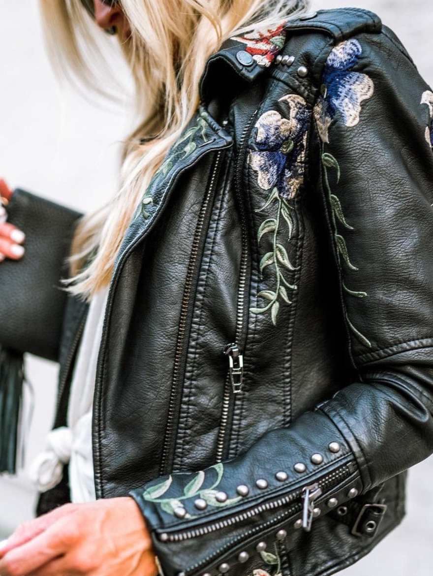 PERLE™ | Veste Fleurie Rétro Chic