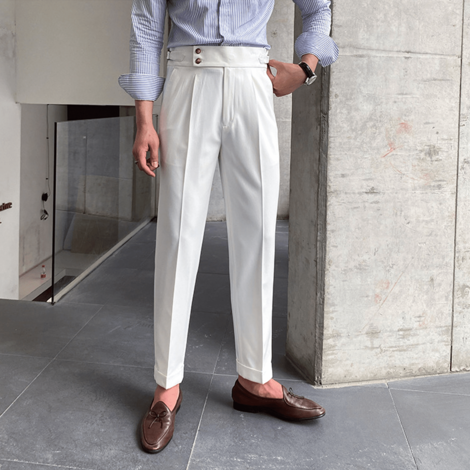 PERLE™ | Pantalons Taille Haute Élégants