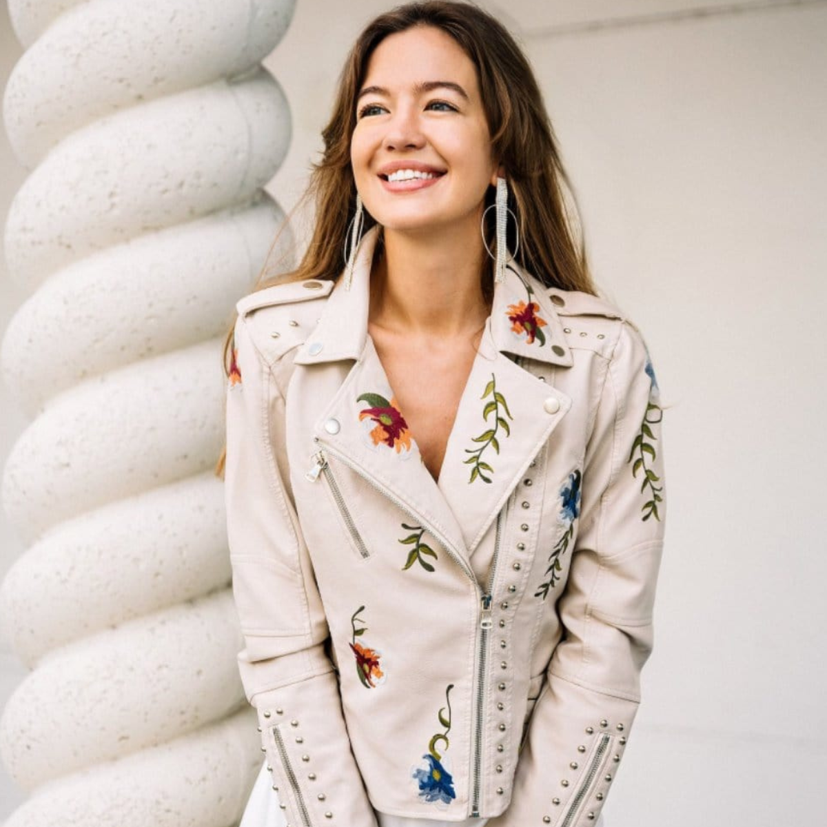PERLE™ | Veste Fleurie Rétro Chic