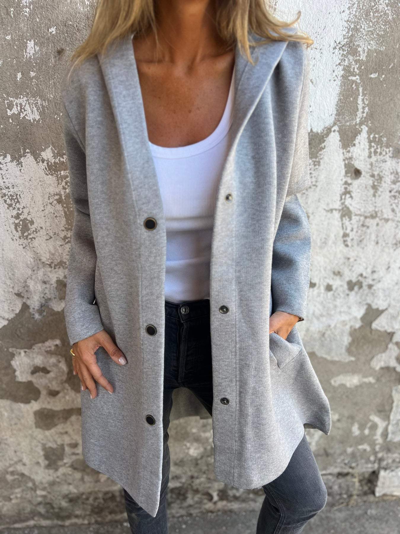 PERLE™ | Cardigan Décontracté Avec Capuche