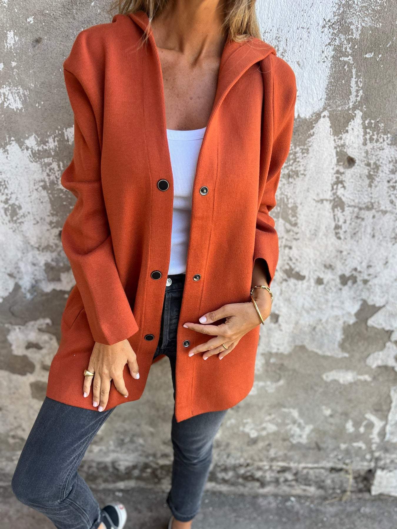 PERLE™ | Cardigan Décontracté Avec Capuche