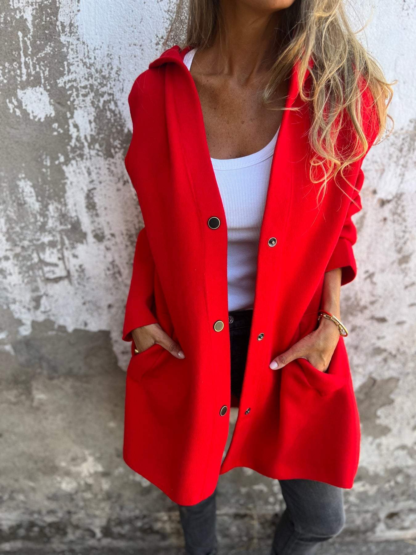 PERLE™ | Cardigan Décontracté Avec Capuche