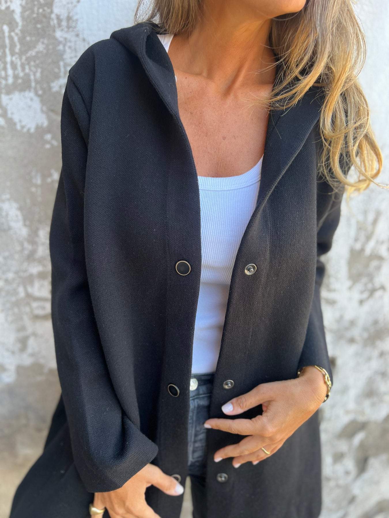 PERLE™ | Cardigan Décontracté Avec Capuche