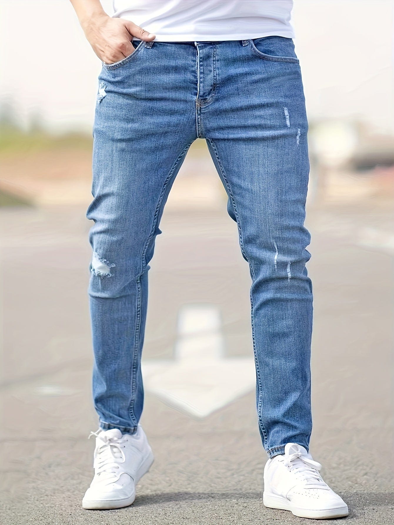 PERLE™ | Jeans Slim Déchirés Tendance