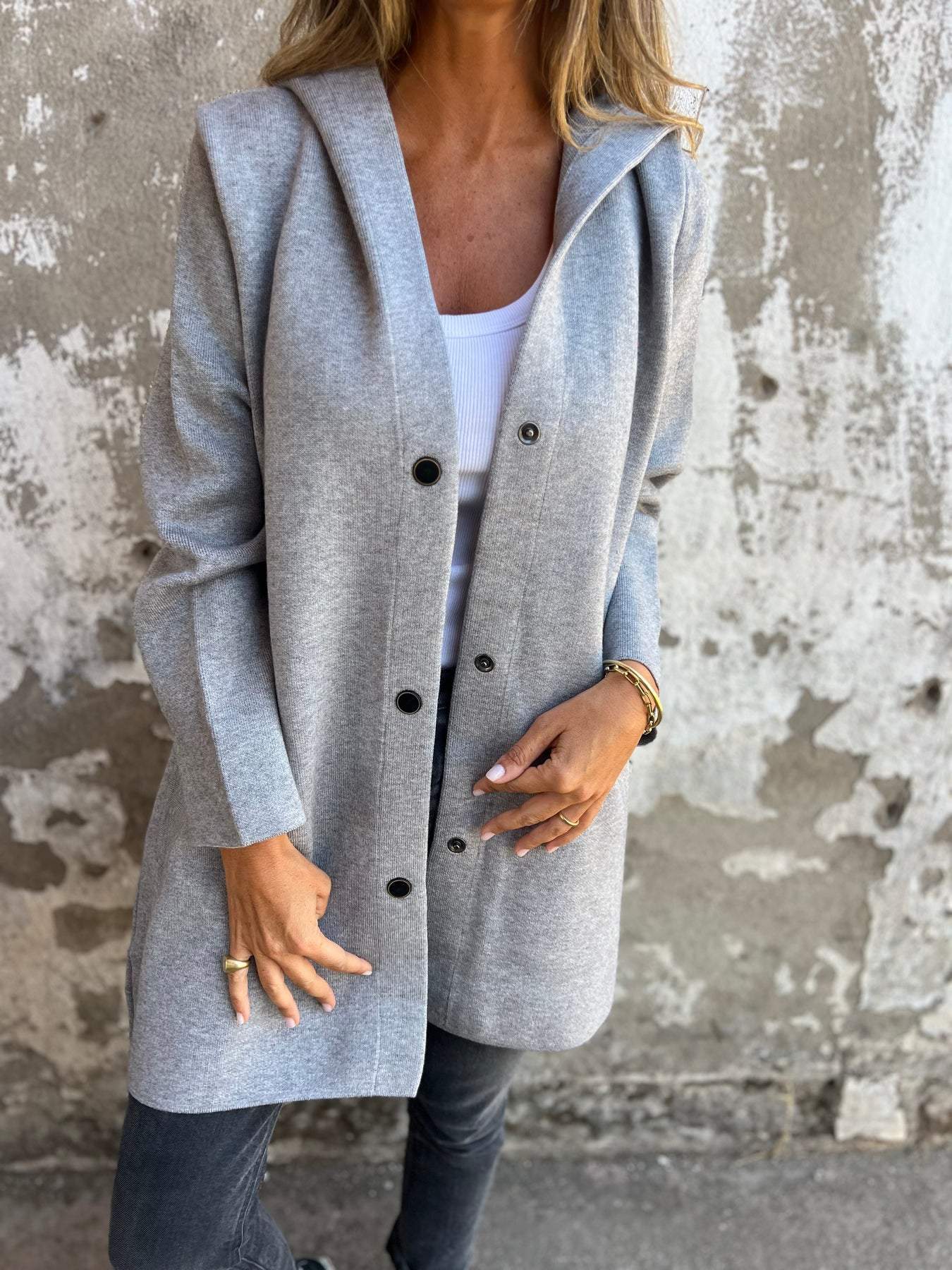PERLE™ | Cardigan Décontracté Avec Capuche
