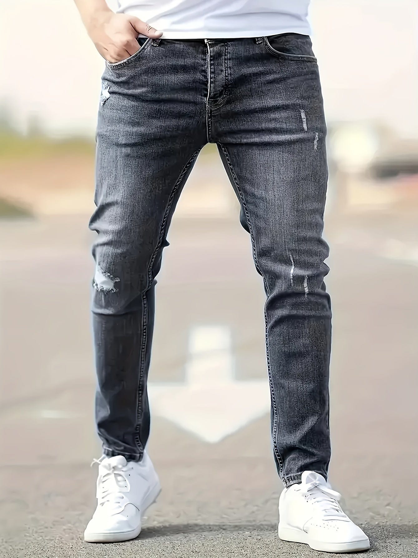 PERLE™ | Jeans Slim Déchirés Tendance