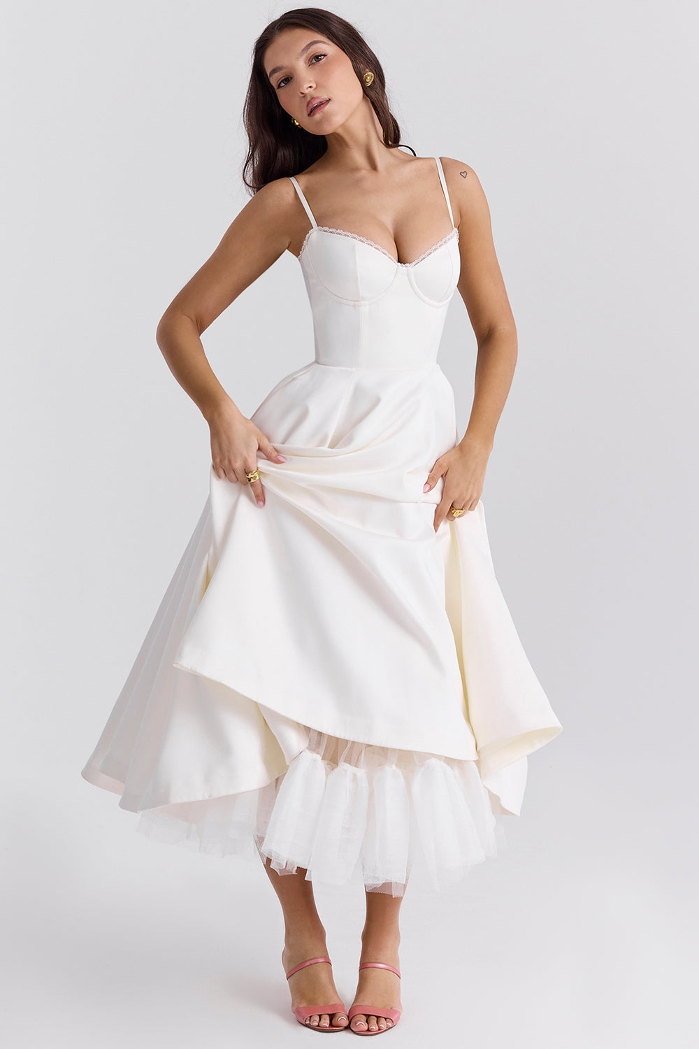 PERLE™| La Jupe Joséphine Tulle Midi