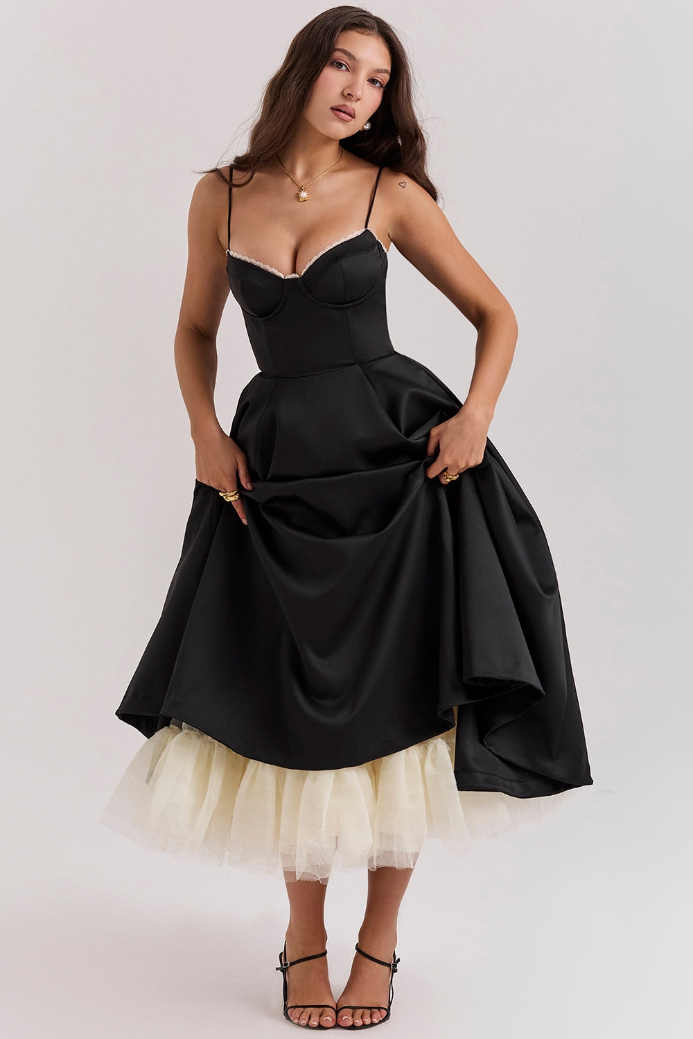 PERLE™| La Jupe Joséphine Tulle Midi