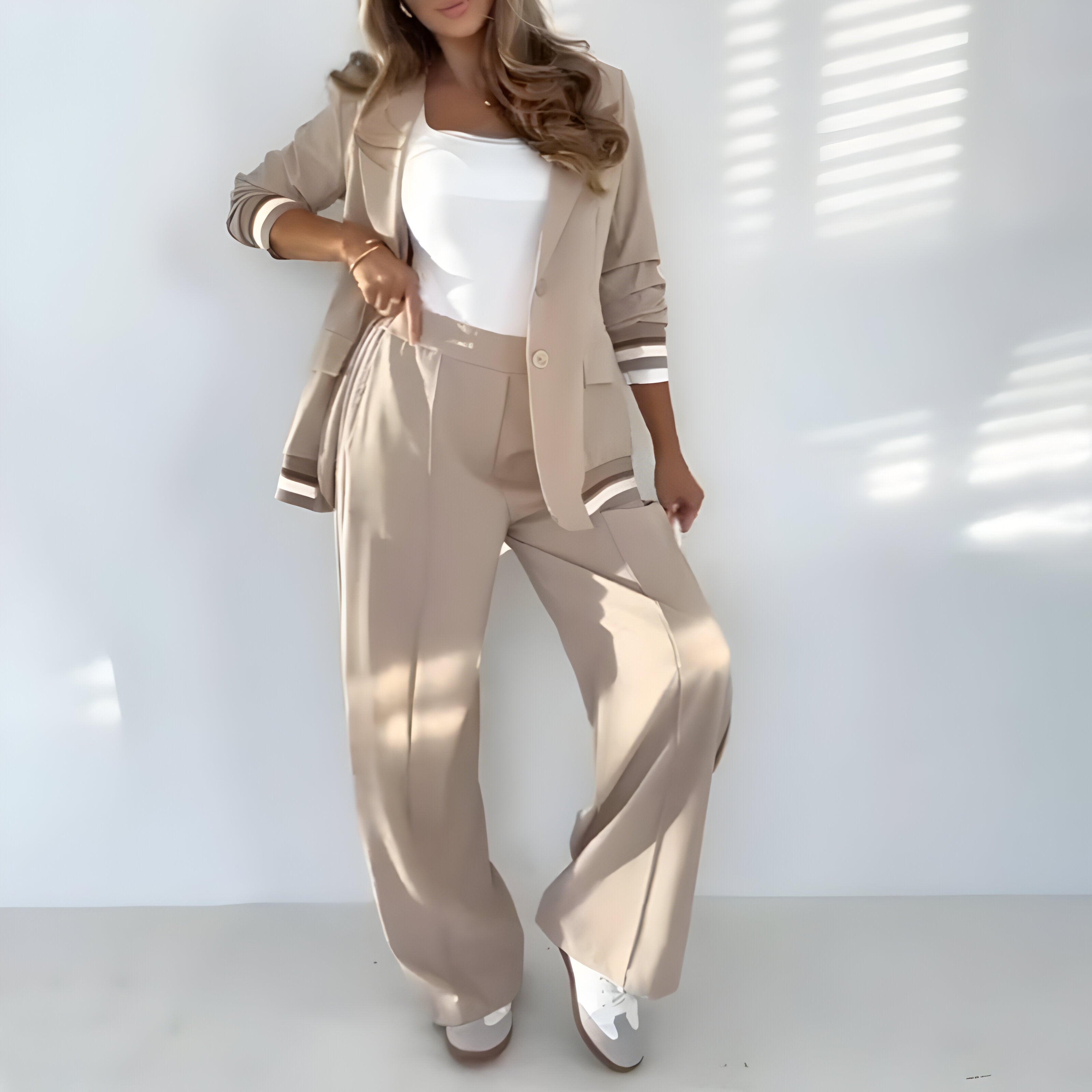 PERLE™ | Ensemble rayé chic   ( 1 + 1 GRATUIT )