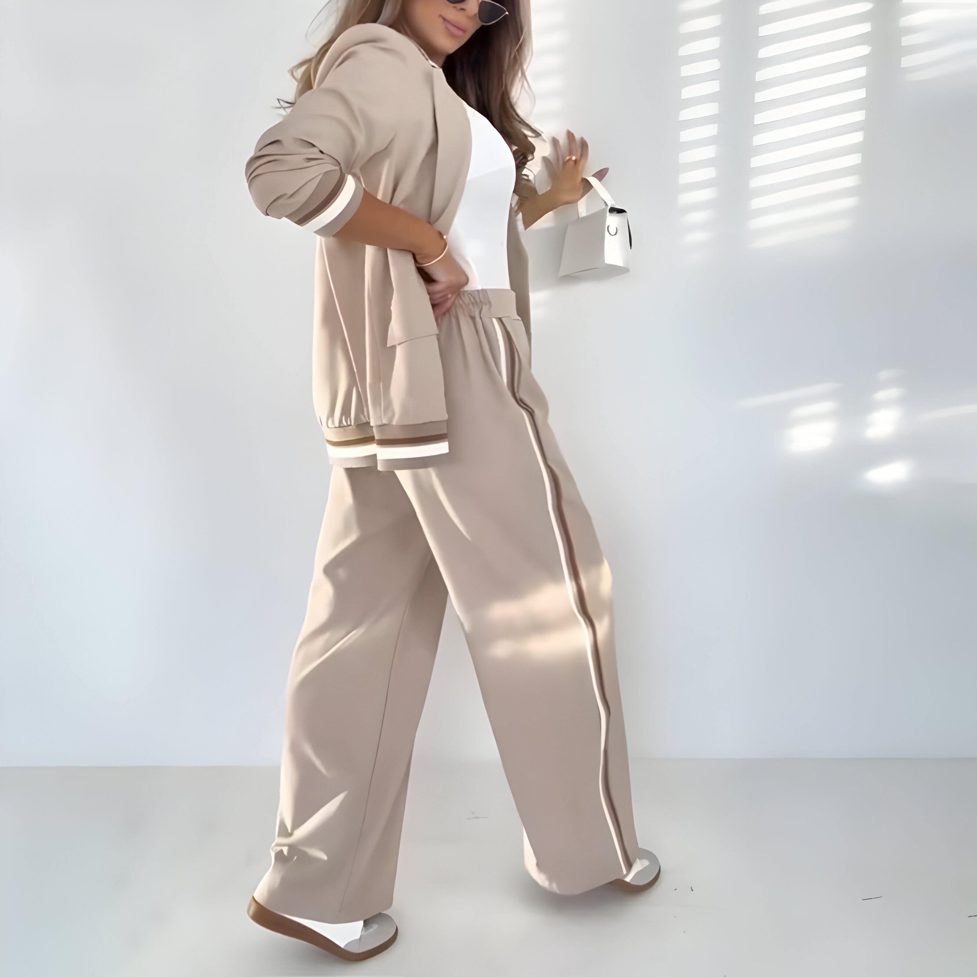 PERLE™ | Ensemble rayé chic   ( 1 + 1 GRATUIT )