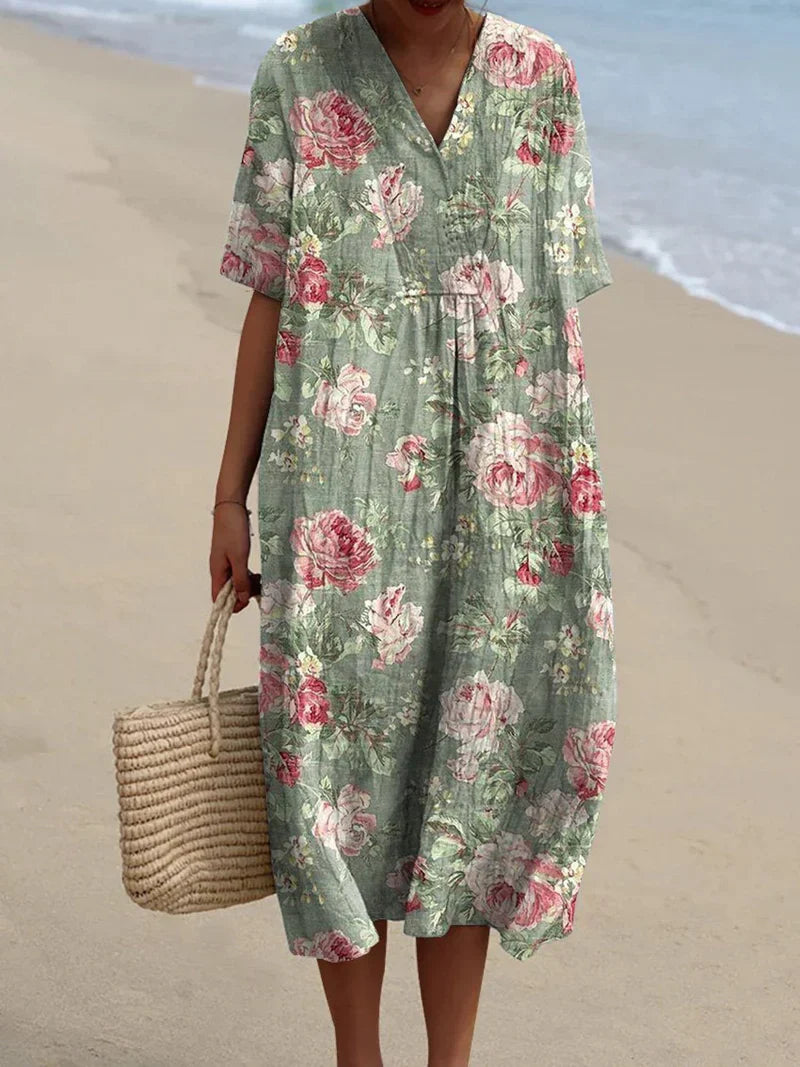 PERLE™ | Robe fleurie vintage
